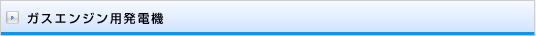 ガスエンジン用発電機